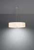 Lustre SKALA 50 blanc + 5x ampoule LED E27 3000K Warm 7.5W 620lm