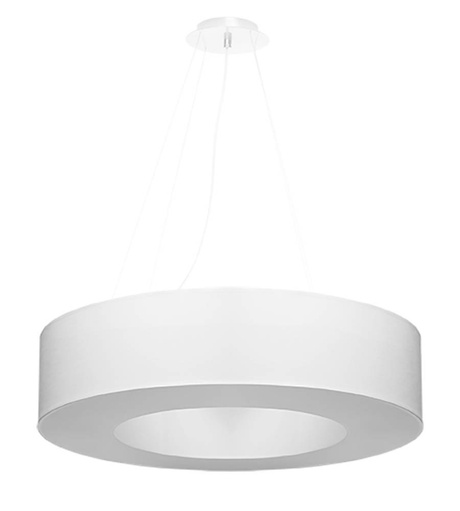 Lustre SATURNO 70 blanc + 6x ampoule LED E27 4000K Froid 7.5W 650lm