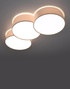 Plafond CIRCLE 3A blanc + 6x ampoule LED E27 3000K Warm 7.5W 620lm