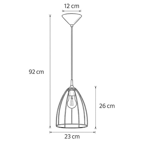 Lampe suspendue RITZ noir