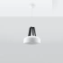 Lampe pendante CASCO blanc/noir