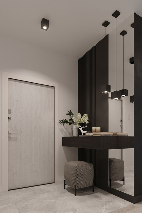 Applique QUAD 1 noire + 1x ampoule LED G9 4000K froide 4,5W 530lm