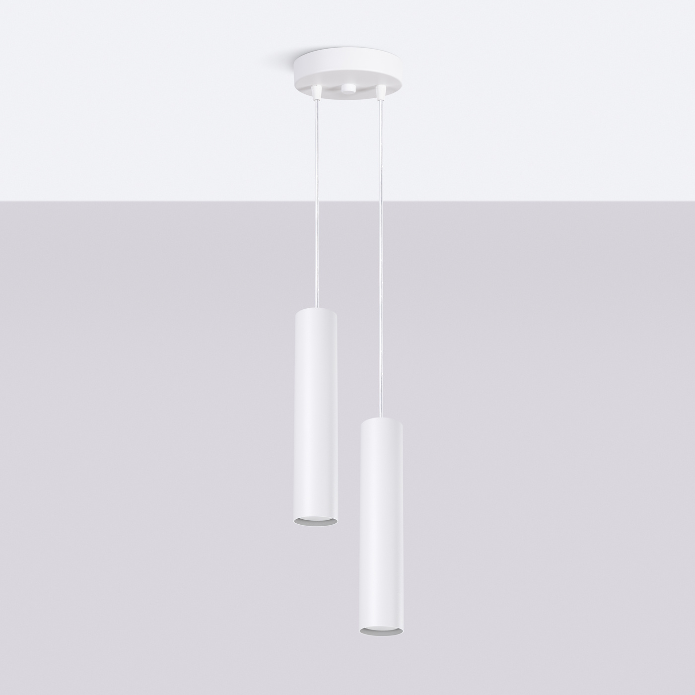 Lampe suspendue LAGOS 2P blanc