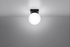 Plafond YOLI 1 noir + 1x ampoule LED G9 4000K froide 4.5W 460lm