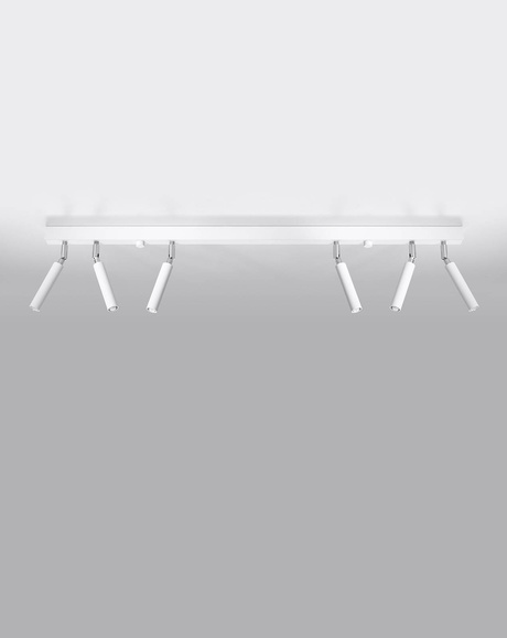 Plafond EYETECH 6 blanc + 6x ampoule LED G9 4000K Froid 4.5W 530lm