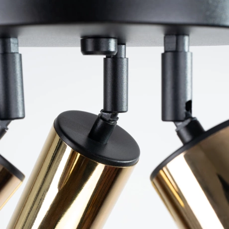 Plafonnier WINX 3P noir/doré