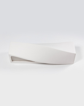 Applique en céramique SIGMA blanc + 1x ampoule LED E27 3000K Warm 7.5W 620lm