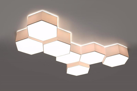 Plafond SUNDE 13 blanc + 2x ampoule LED E27 3000K Warm 7.5W 620lm