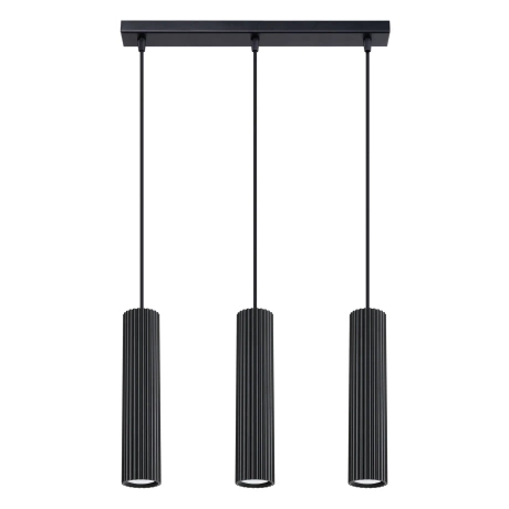 Lampe suspendue KARBON 3L noir