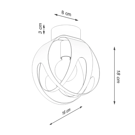 Plafonnier TULOS blanc