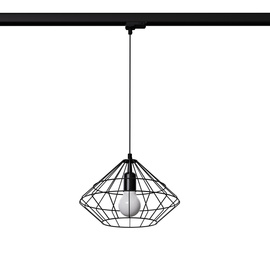 Lampe suspendue UMBERTO noir E27 3000K 7.5W 620lm