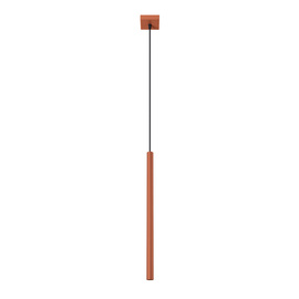 Lampe suspendue PASTELO 1 rouge ocre
