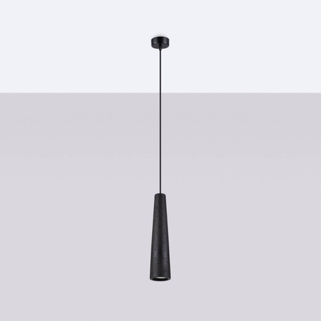 ELECTRA lampe suspendue béton noir + 1x ampoule LED GU-10 4000K Cold 7W 530lm