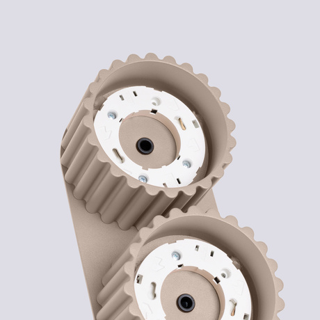 Plafonnier AURA 2 taupe Gx53