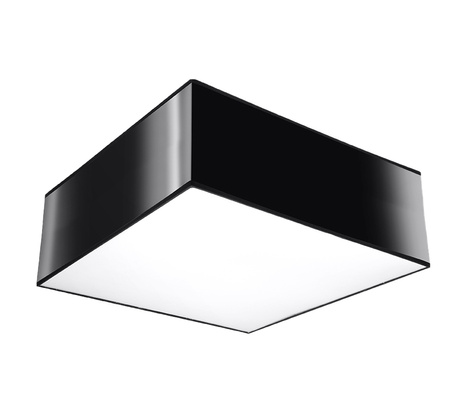 Plafond HORUS 25 BLACK + 1x ampoule LED E27 3000K Warm 7.5W 620lm