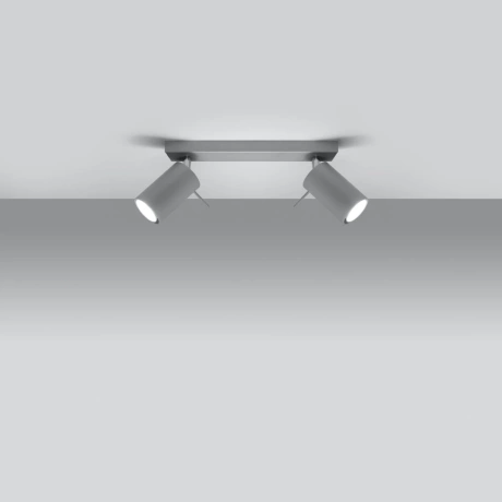 Plafonnier RING 2 gris