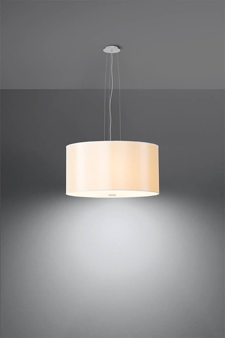 Lustre OTTO 50 blanc + 5x ampoule LED E27 3000K Warm 7.5W 620lm