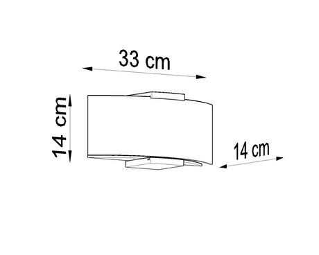 Applique EMILIO + 2x ampoule LED E14 4000K Froid 7.5W 650lm