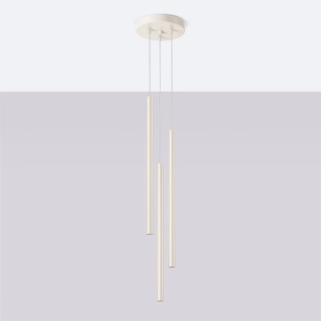Lampe suspendue PASTELO 3P beige