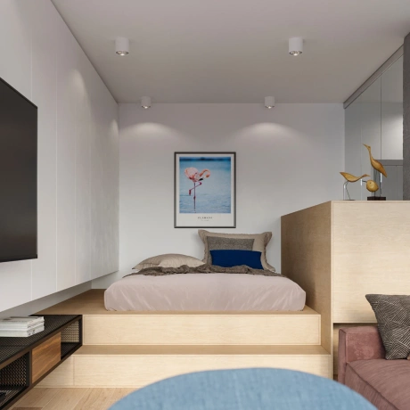 Plafonnier TIUBE blanc