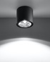 Plafond TIUBE noir + 1x ampoule LED GU10 AR111 4000K COLD 10W 850lm