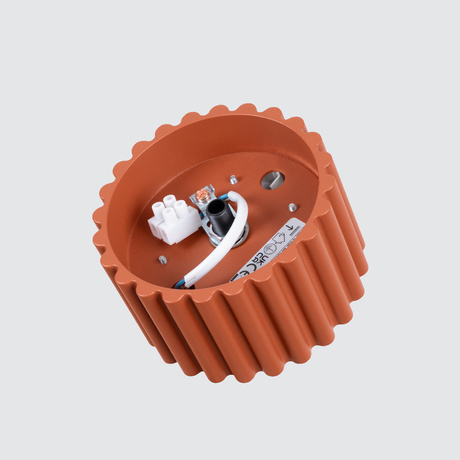 Plafonnier AURA 1 rouge ochra Gx53