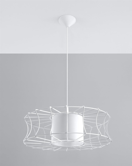 Lampa wisząca SALERNO biała