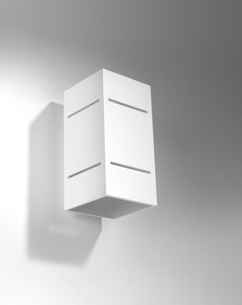 Applique BLOCCO blanc + 1x ampoule LED G9 4000K froide 4.5W 530lm