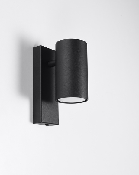 Applique UTTI noire + 1x ampoule LED GU-10 4000K froide 7W 630lm