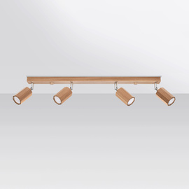 Plafonnier ZEKE 4 chêne