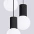 Lampe suspendue HALO 3P noir
