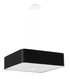 Lustre LOKKO 55 noir + 5x ampoule LED E27 3000K Warm 7.5W 620lm