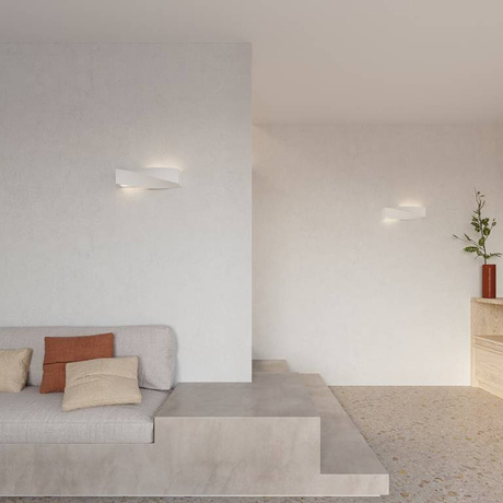 Applique en céramique SIGMA blanc + 1x ampoule LED E27 4000K Froid 7.5W 650lm