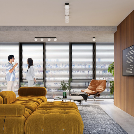 Plafond YOLI 6 noir + 6x ampoule LED G9 3000K Warm 4.5W 450lm