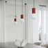 Lampe suspendue HALO 1 rouge ochra