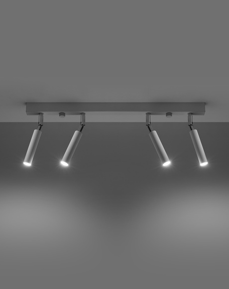 Plafond EYETECH 4 blanc + 4x ampoule LED G9 4000K froid 4.5W 530lm