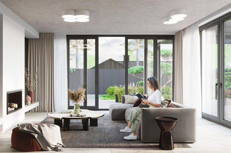 Plafond CIRCLE 3B blanc + 6x ampoule LED E27 3000K Warm 7.5W 620lm