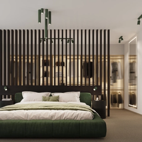 Plafonnier KARBON 2 vert olive