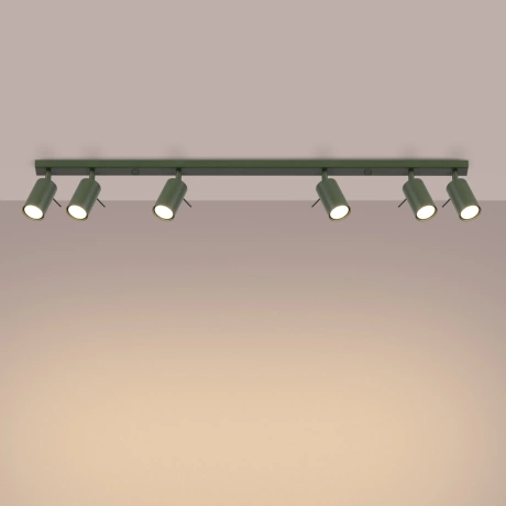 Plafonnier RING 6L vert olive