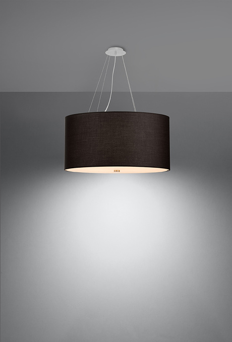 Lustre OTTO 60 noir + 5x ampoule LED E27 4000K Froid 7.5W 650lm