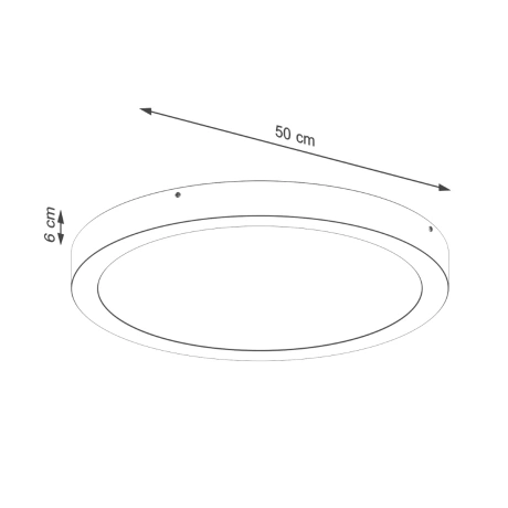Plafonnier ONYX 50 blanc LED 3000K