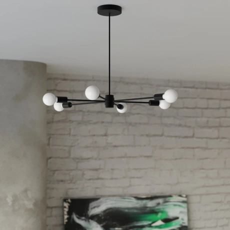 Lustre LANGO 6 noir