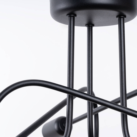 Lustre SUPEŁ 3 noir = 3X ampoule LED E27 3000K 7W 760lm