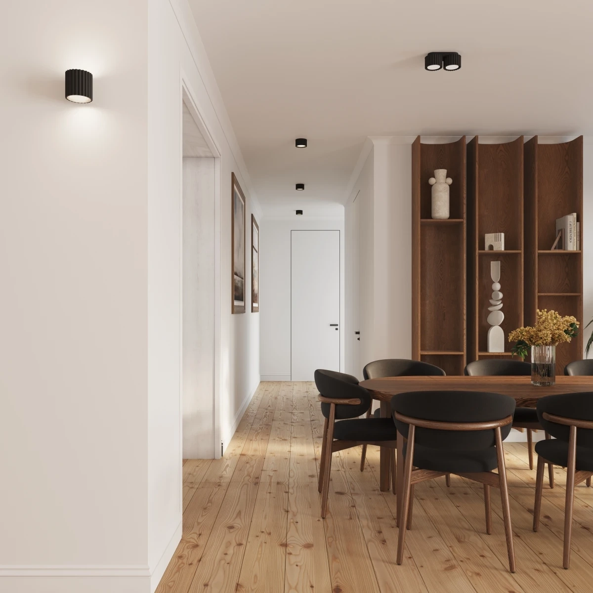 Plafonnier AURA 1 noir Gx53