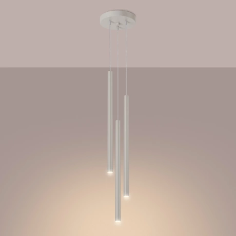 Lampe suspendue PASTELO 3P beige