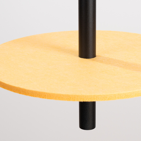 Lampe suspendue FELTRO 1 noir/jaune