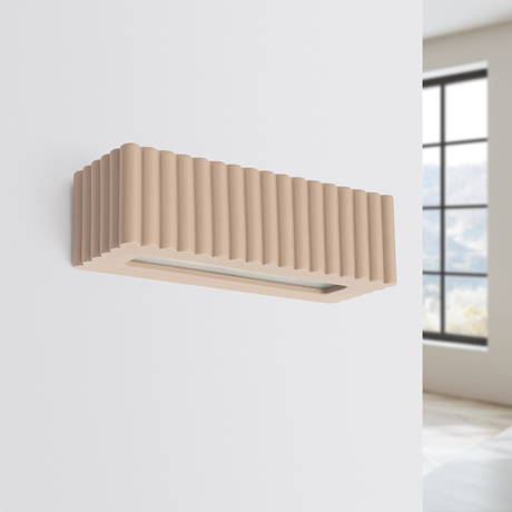 Applique en céramique RIGATA taupe