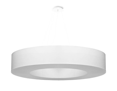 Lustre SATURNO 90 blanc + 8x ampoule LED E27 4000K Froid 7.5W 650lm