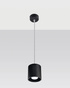 Lampe suspendue ORBIS 1 noir + 1x ampoule LED GU-10 4000K Froid 7W 630lm