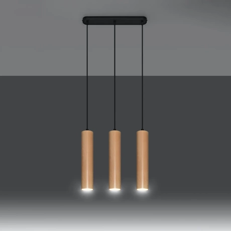Lampe suspendue LINO 3 bois